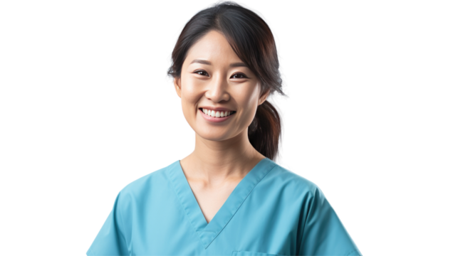 Portrait of a young Asian female nurse