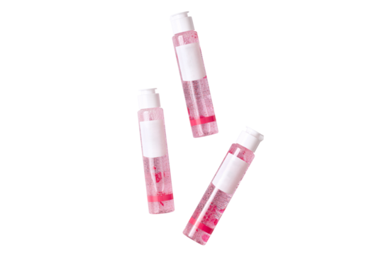 Skincare mockup on transparent background. PNG format