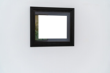 blank frame with wall