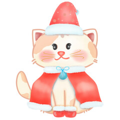 Santa cat 