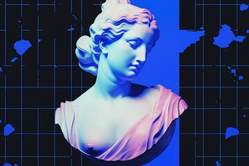 Aesthetic Marble Statue Illustrations