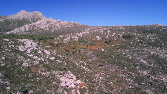 Flying Over The Mountains Of Navacerrada