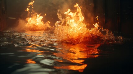 Burning water