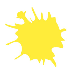 yellow paint splash