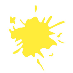 yellow paint splash