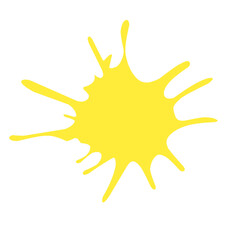 yellow paint splash