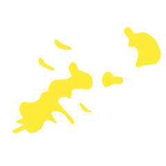 yellow paint splash