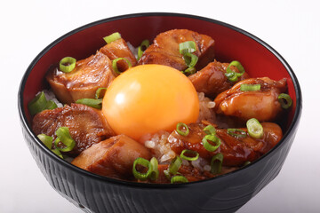 鶏ササミの照り焼き丼