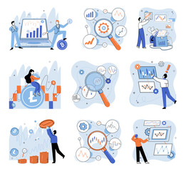 Crypto invest. Vector illustration. Payment technologies based on cryptocurrencies offer fast, secure, and borderless transactions The success crypto investment largely depends on understanding