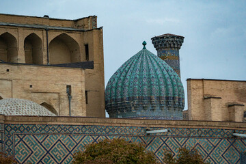 the doom and building in historical place of Uzbekistan