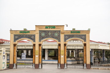 siyob Bazaar in the Silk Road of Uzbekistan with a historical documentaries