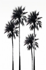 Paradise coconut tropics silhouette beach travel exotic leaves palm plant summer tree nature