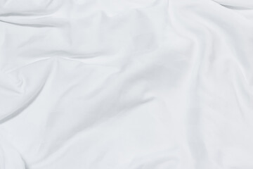 Obraz premium White fabric or wavy fabric for texture and background.