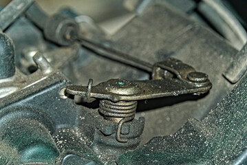 close up shot photo of engine part in bike