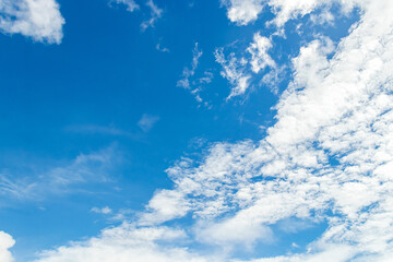 Beautiful blue sky with white cloud.