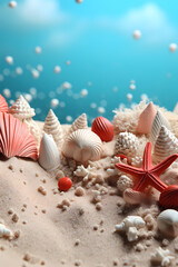 Obraz na płótnie Canvas Beach theme background. Fantastic for your projects.