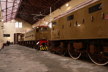 old train in pietrarsa, italy