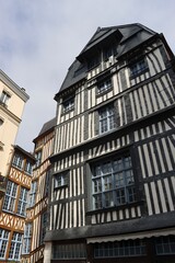Obraz premium facade of an old building in Rouen, France 