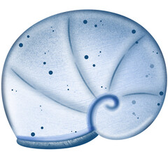 Ocean elements and sea aquatic animals digital art by Stellar Aan.