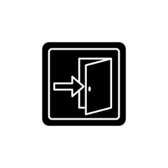 Door sign icon