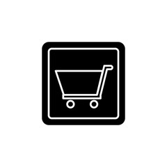 shopping cart sign icon