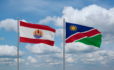 Namibia and French Polynesia, country relationship concept