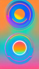 abstract background with glowing circles, abstract vector, abstract background ai generated