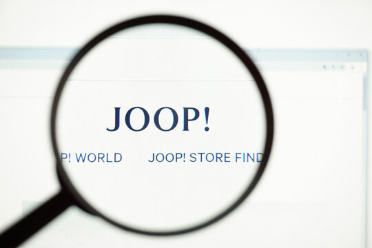 Los Angeles, California, USA - July 29 2019 : Homepage of Joop! .Official website of Joop!