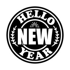 Hello New Year SVG Designs