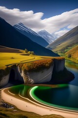 lake in the mountains