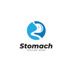 Stomach Logo vector illustration design - creative Gastroenterology Healthy Logo element icon, Stomach healthcare icon vector template