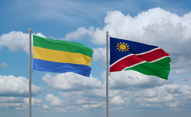Namibia and Gabon, country relationship concept