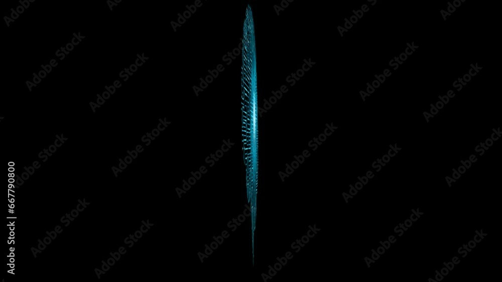 Poster brain animation blue glow futuristic holographic design with microchip circuit inside. transparent b