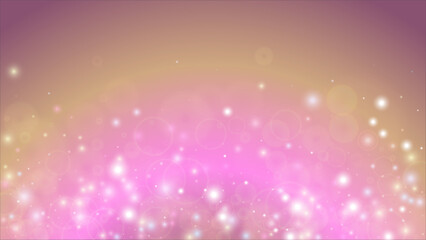 Obraz premium Magic Abstract Defocused Bokeh Circles Background Design. Christmas snowfall Vector Horizontal Illustration. Cosmic Print. Glitter confetti. Good for Banners, Posters, Covers, Flyers, Cards.