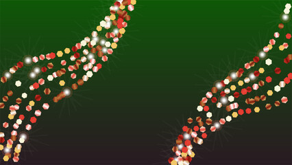 Realistic Background with Confetti of Glitter Particles. Sparkle Lights Texture. Celebration pattern. Light Spots. Star Dust. Explosion of Confetti. Design for Banner.