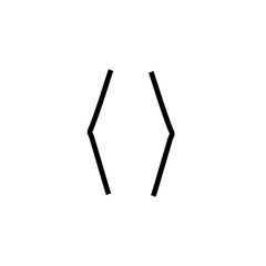 Text brackets vector