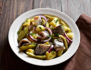 Herring and potato salad