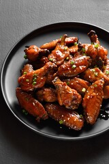 Sweet and spicy chicken wings