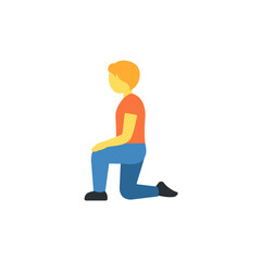 Person Kneeling
