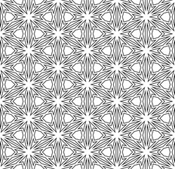 Seamless traditional Japanese ornament Kumiko.Black color lines.