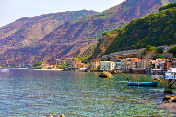Fototapeta premium marine glimpse in Scilla Calabria Italy