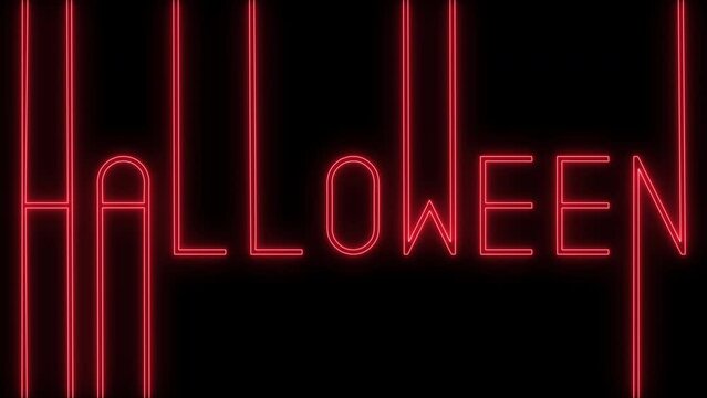 TItre Halloween N&eacute;on 1