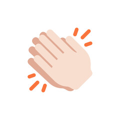 Clapping Hands: Light Skin Tone
