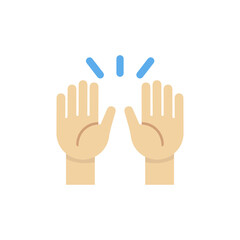 Raising Hands: Medium-Light Skin Tone
