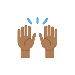 Obraz premium Raising Hands: Medium-Dark Skin Tone 