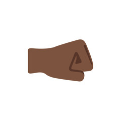 Right-Facing Fist: Dark Skin Tone
