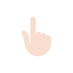 Backhand Index Pointing Up: Light Skin Tone
