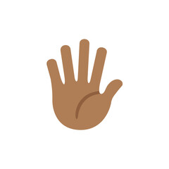 Hand with Fingers Splayed: Medium-Dark Skin Tone
