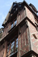 old house in the old town in Rouen, France 