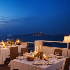 wedding reception at the restaurant. Generative AI